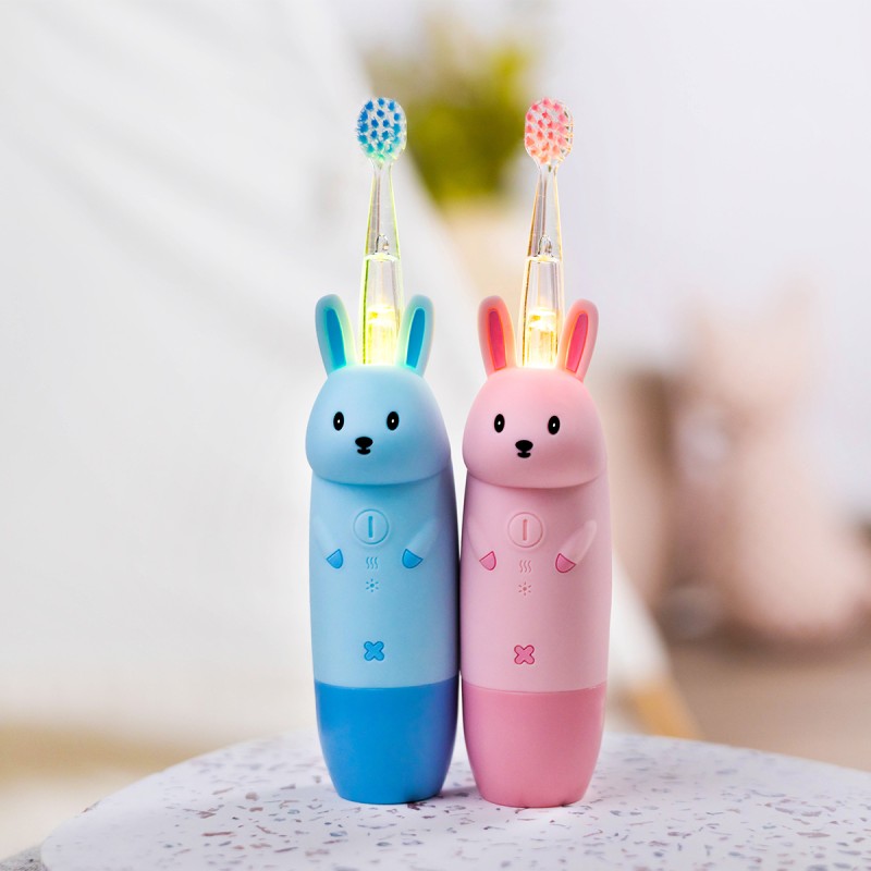 INNOGIO SONIC ΠΑΙΔΙΚΗ ΗΛΕΚΤΡΙΚΗ ΟΔΟΝΤΟΒΟΥΡΤΣΑ GIORABBIT PINK