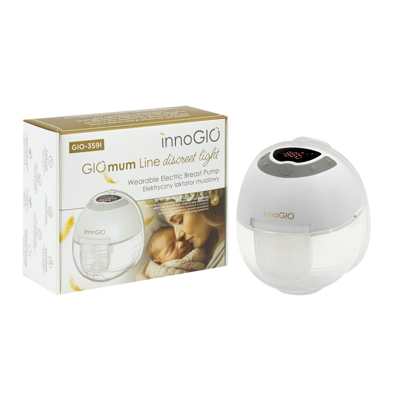 INNOGIO ΦΟΡΗΤΟ ΗΛΕΚΤΡΙΚΟ ΘΗΛΑΣΤΡΟ ΜΕ ΦΩΤΙΣΜΟ - DISCREET LIGHT GIO WEREBLE ELECTRIC BREAST PUMP INNOGIO ΦΟΡΗΤΟ ΗΛΕΚΤΡΙΚΟ ΘΗΛΑΣΤΡΟ ΜΕ ΦΩΤΙΣΜΟ - DISCREET LIGHT GIO WEREBLE ELECTRIC BREAST PUMP
