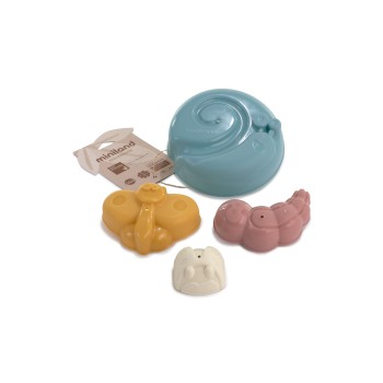 MINILAND ΣΕΤ ΚΑΛΟΥΠΙΑ ΠΑΡΑΛΙΑΣ ECO SAND MOLDS SET WARM