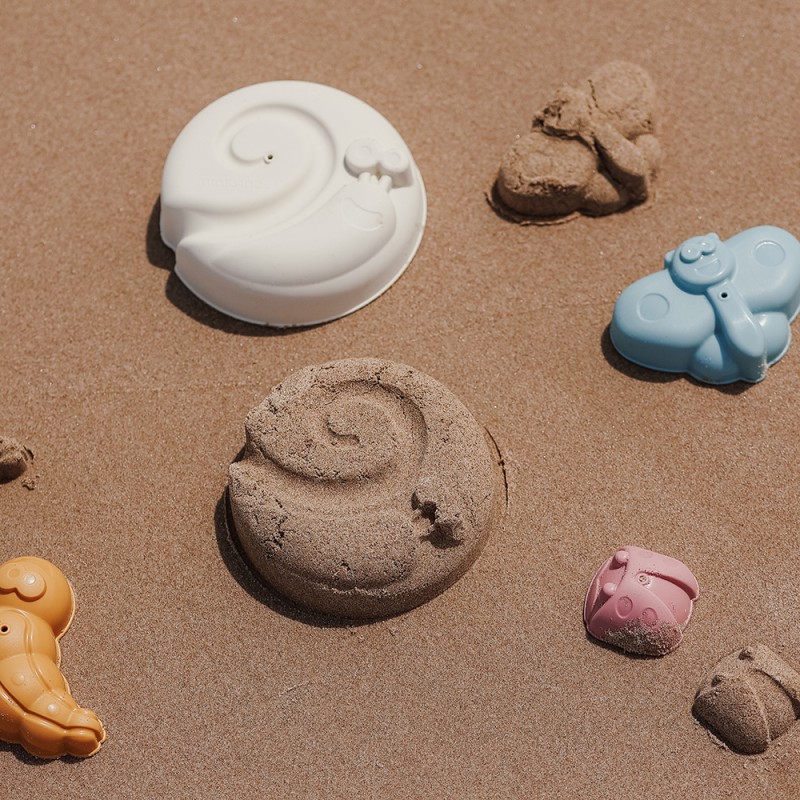 MINILAND ΣΕΤ ΚΑΛΟΥΠΙΑ ΠΑΡΑΛΙΑΣ ECO SAND MOLDS SET WARM