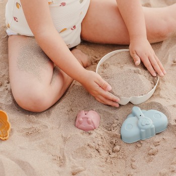 MINILAND ΣΕΤ ΚΑΛΟΥΠΙΑ ΠΑΡΑΛΙΑΣ ECO SAND MOLDS SET WARM