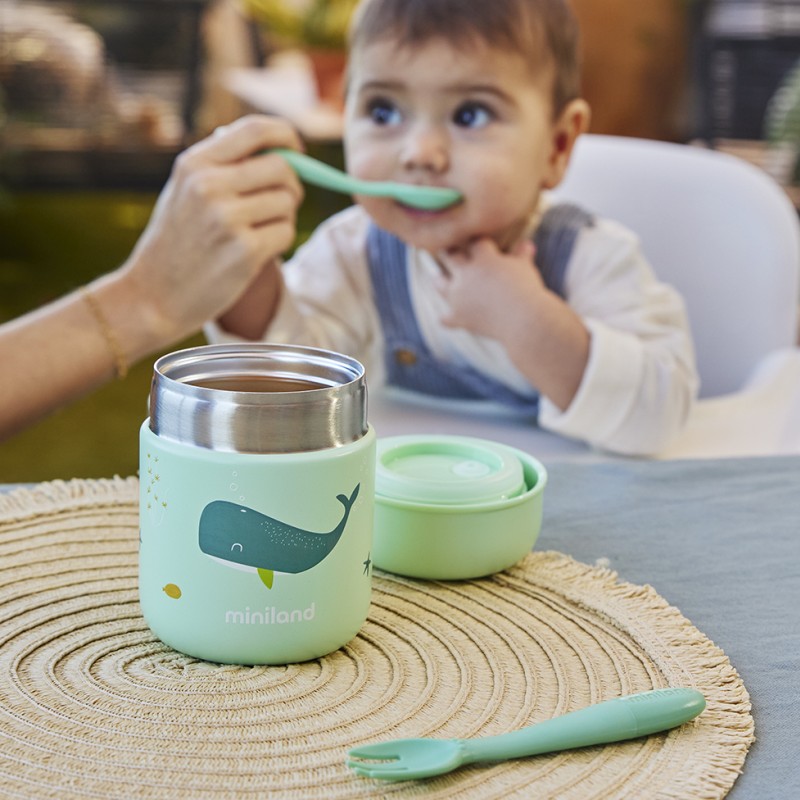 MINILAND FOOD THERMOS MINI 280 ML OCEAN WHALE