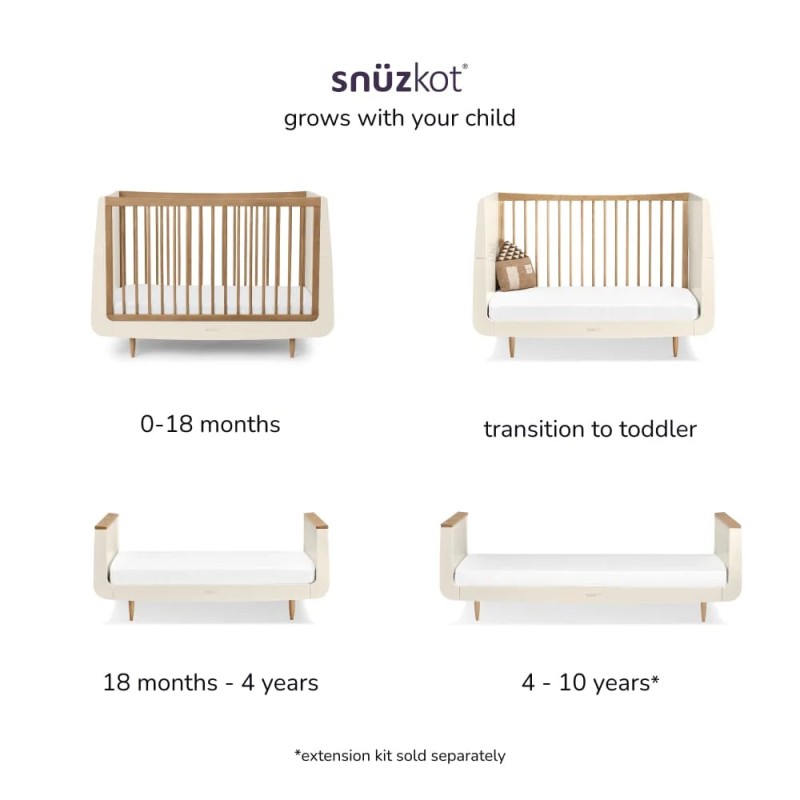 SNUZ ΒΡΕΦΙΚΟ ΚΡΕΒΑΤΙ SNUZKOT SKANDI CASHMIRE