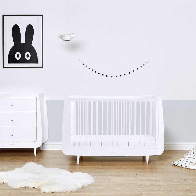SNUZ ΒΡΕΦΙΚΟ ΚΡΕΒΑΤΙ SNUZKOT SKANDI WHITE