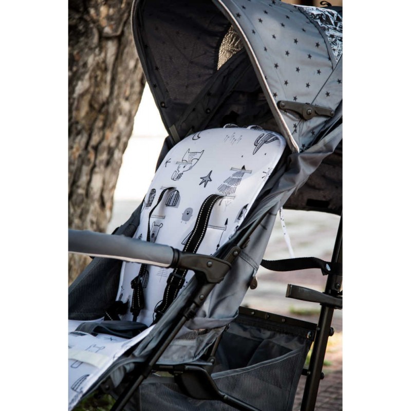 X-TREME BABY ΣΤΡΩΜΑ ΚΑΡΟΤΣΙΟΥ MONΗΣ ΟΨΗΣ 35 x 83 CM WONDER IVORY