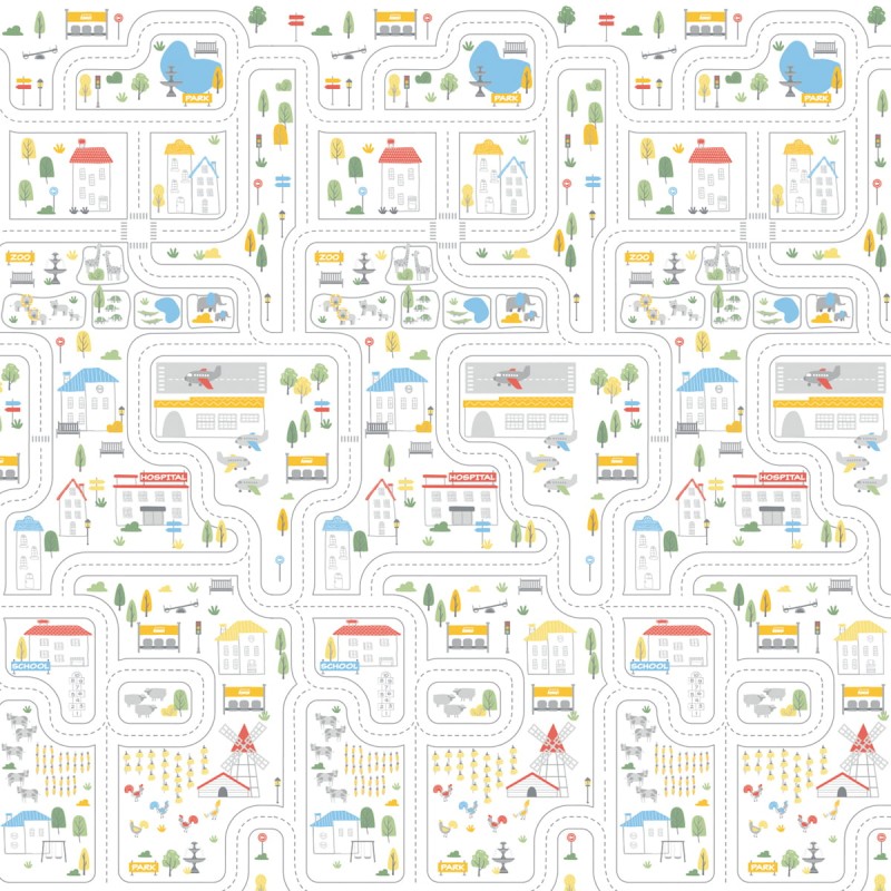 ASALVO ΠΤΥΣΣΟΜΕΝΟ ΧΑΛΑΚΙ ΔΡΑΣΤΗΡΙΟΤΗΤΩΝ FARM-CITY 200 x 180 CM