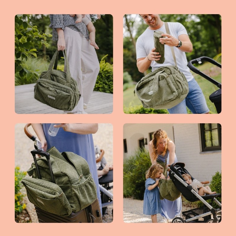 DOOMOO FLUFFY DIAPER BAG KAKHI - ΤΣΑΝΤΑ ΑΛΛΑΞΙΕΡΑ