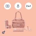 DOOMOO FLUFFY DIAPER BAG PINK - ΤΣΑΝΤΑ ΑΛΛΑΞΙΕΡΑ