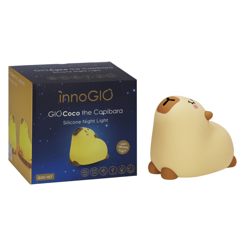 INNOGIO ΦΩΤΙΣΤΙΚΟ ΝΥΚΤΟΣ ΣΙΛΙΚΟΝΗΣ GIOCOCO THE CAPIBARA