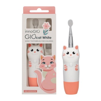 INNOGIO SONIC ΠΑΙΔΙΚΗ ΗΛΕΚΤΡΙΚΗ ΟΔΟΝΤΟΒΟΥΡΤΣΑ GIOCAT WHITE
