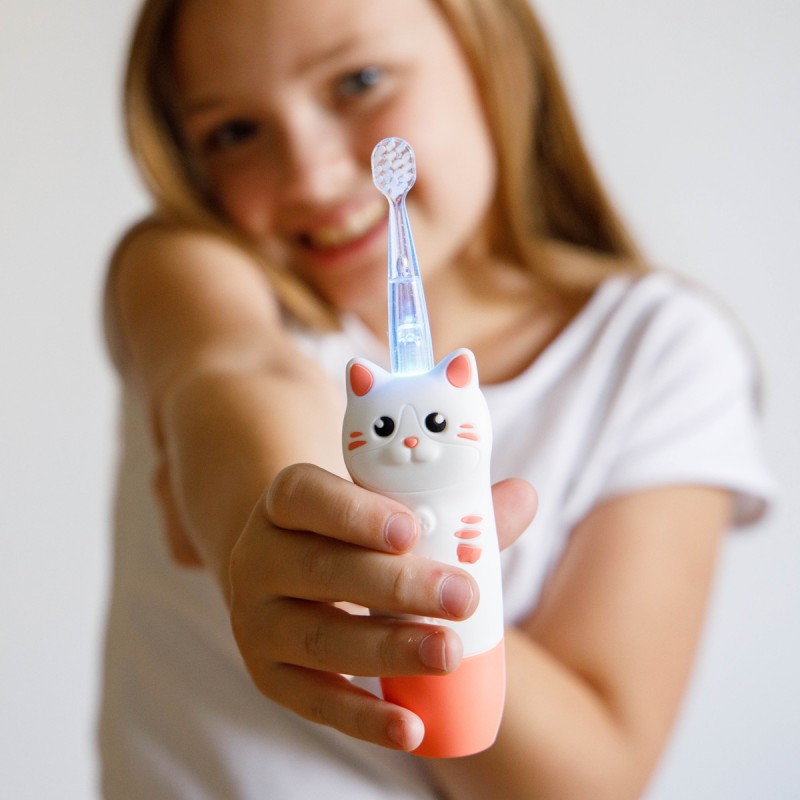 INNOGIO SONIC ΠΑΙΔΙΚΗ ΗΛΕΚΤΡΙΚΗ ΟΔΟΝΤΟΒΟΥΡΤΣΑ GIOCAT WHITE