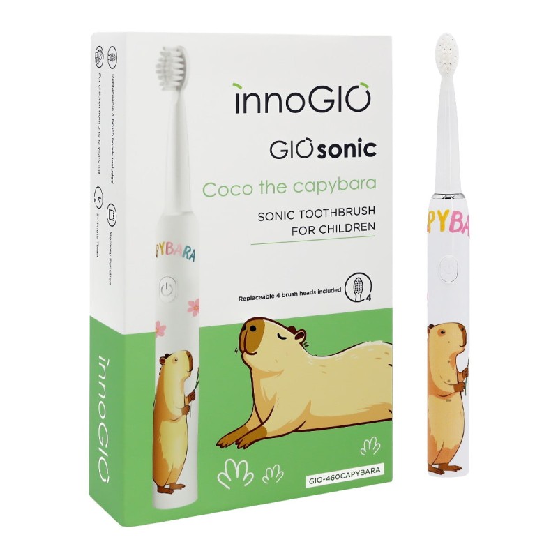 INNOGIO SONIC ΠΑΙΔΙΚΗ ΗΛΕΚΤΡΙΚΗ ΟΔΟΝΤΟΒΟΥΡΤΣΑ GIO CAPYBARA