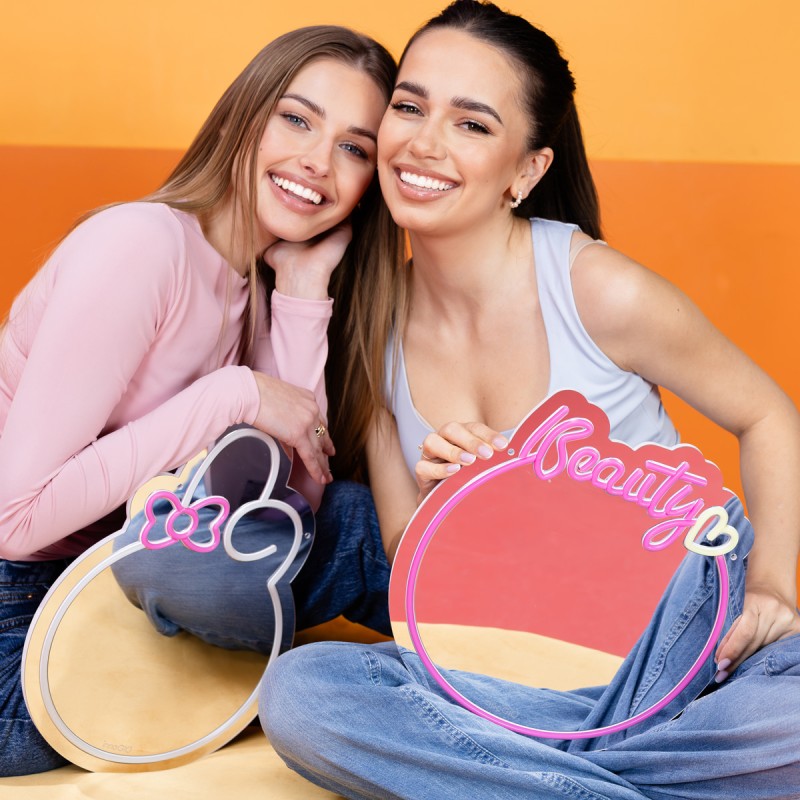 INNOGIO ΚΑΘΡΕΦΤΗΣ ΚΑΛΛΥΝΤΙΚΩΝ ΜΕ NEON LED ΦΩΤΙΣΜΟ BUNNY