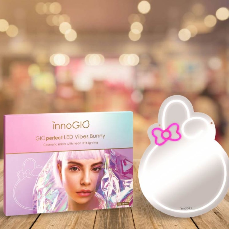 INNOGIO ΚΑΘΡΕΦΤΗΣ ΚΑΛΛΥΝΤΙΚΩΝ ΜΕ NEON LED ΦΩΤΙΣΜΟ BUNNY