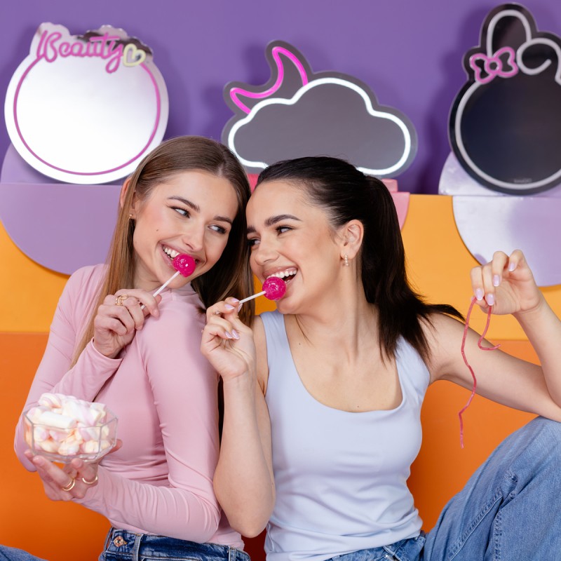 INNOGIO ΚΑΘΡΕΦΤΗΣ ΚΑΛΛΥΝΤΙΚΩΝ ΜΕ NEON LED ΦΩΤΙΣΜΟ BEAUTY