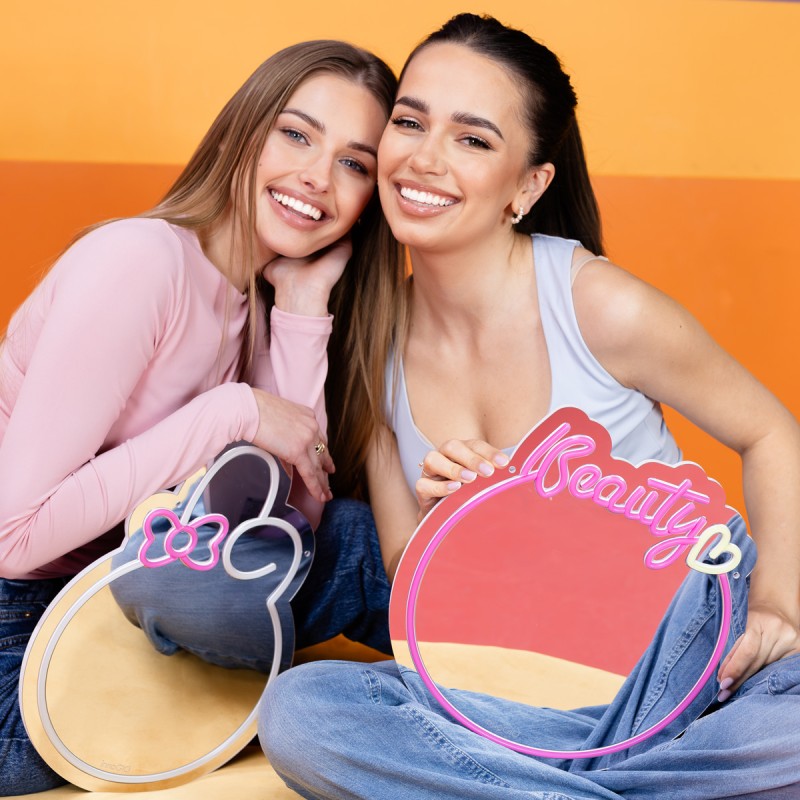 INNOGIO ΚΑΘΡΕΦΤΗΣ ΚΑΛΛΥΝΤΙΚΩΝ ΜΕ NEON LED ΦΩΤΙΣΜΟ BEAUTY