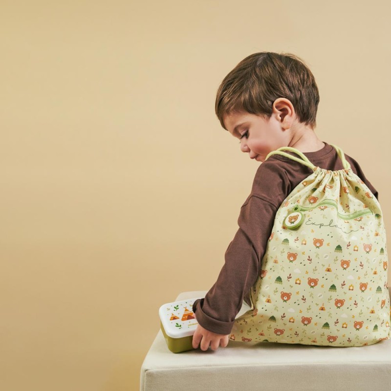 MINILAND ΠΑΙΔΙΚΟ ΣΑΚΙΔΙΟ ΠΛΑΤΗΣ ΜΕ ΚΟΡΔΟΝΙΑ KIDDIE SACK EXPLORER