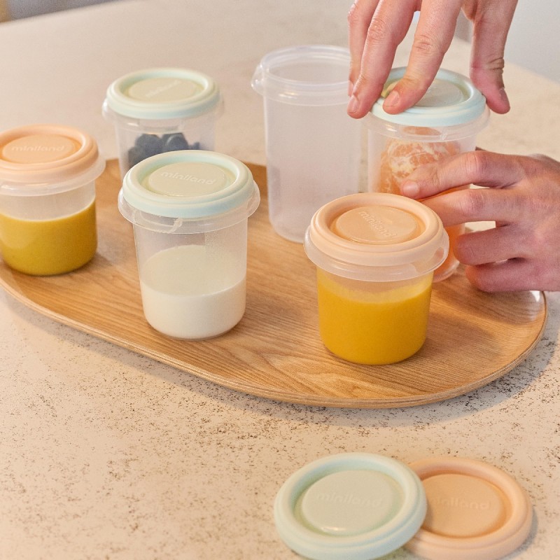 MINILAND HERMISIZED DREAMLAND - ΣΕΤ 12 ΤΕΜΑΧΙΩΝ ΔΟΧΕΙΩΝ ΑΠΟΘΗΚΕΥΣΗΣ  ΤΡΟΦΗΣ & ΜΗΤΡΙΚΟΥ ΓΑΛΑΚΤΟΣ