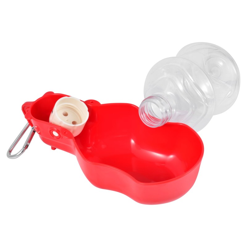 PETIGIO ΦΟΡΗΤΟ ΜΠΟΥΚΑΛΙ ΝΕΡΟΥ ΓΙΑ ΣΚΥΛΟΥΣ 280 ML ΚΟΚΚΙΝΟ