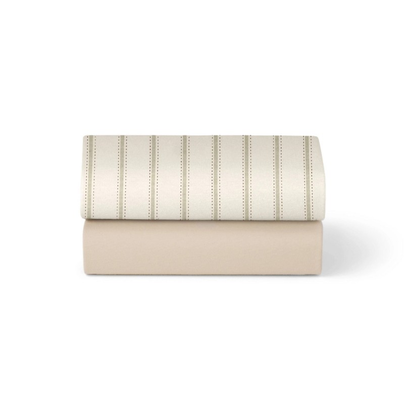 SNUZ ΣΕΤ ΣΕΝΤΟΝΙΑ 2 ΤΕΜΑΧΙΩΝ ΓΙΑ ΛΙΚΝΟ 44 x 80 cm SAGE STRIPE