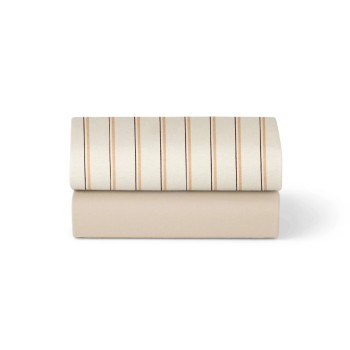 SNUZ ΣΕΤ ΣΕΝΤΟΝΙΑ 2 ΤΕΜΑΧΙΩΝ ΓΙΑ ΛΙΚΝΟ 44 x 80 cm BLUSH STRIPE