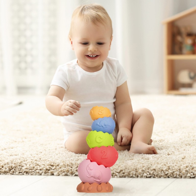 TULLO ΠΑΙΧΝΙΔΙ ΑΙΣΘΗΣΕΩΝ ΠΥΡΑΜΙΔΑ - SENSORY STACKING