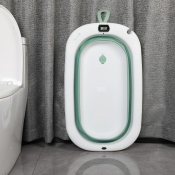 X-TREME BABY ΠΤΥΣΣΟΜΕΝΟ ΜΠΑΝΙΟ ΜΕ ΘΕΡΜΟΜΕΤΡΟ GREEN