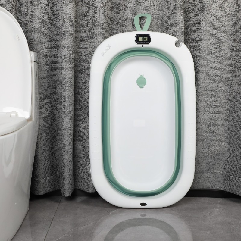 X-TREME BABY ΠΤΥΣΣΟΜΕΝΟ ΜΠΑΝΙΟ ΜΕ ΘΕΡΜΟΜΕΤΡΟ GREEN