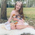 BONIKKA ΥΦΑΣΜΑΤΙΝΗ ΠΑΙΔΙΚΗ ΚΟΥΚΛΑ SUMMER 35 CM
