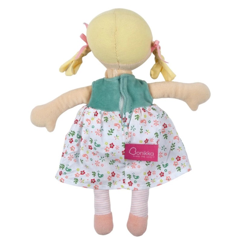 BONIKKA ΥΦΑΣΜΑΤΙΝΗ ΘΕΡΜΑΝΤΙΚΗ ΠΑΙΔΙΚΗ ΚΟΥΚΛΑ ABBY 32 CM