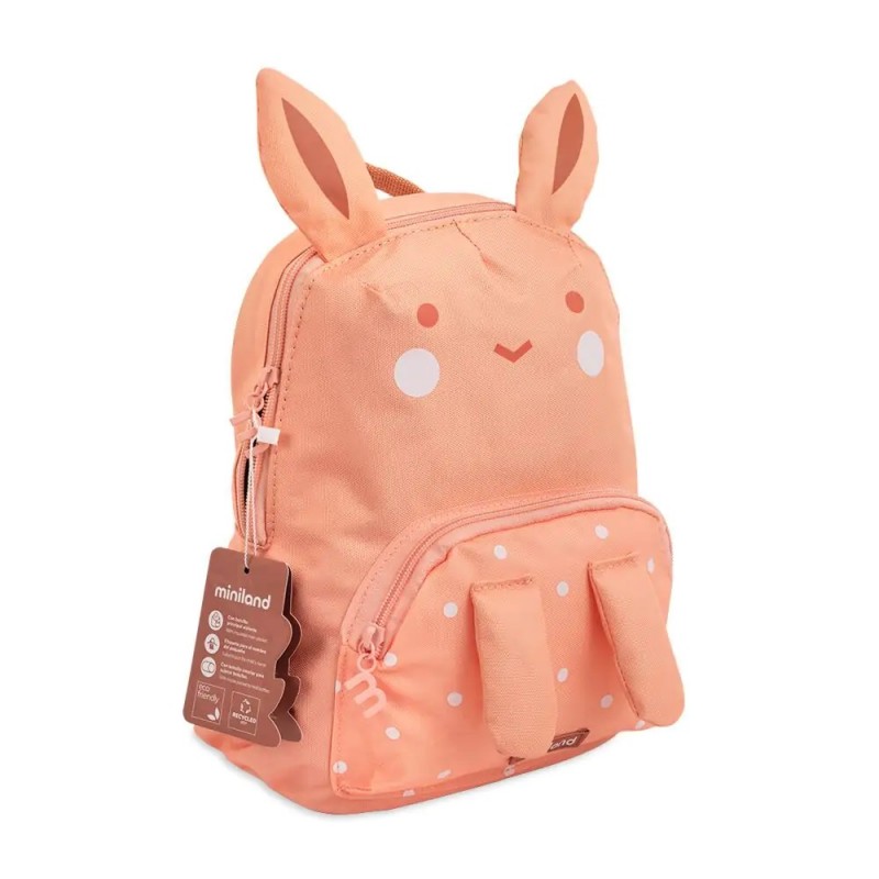 MINILAND ΙΣΟΘΕΡΜΙΚΗ ΠΑΙΔΙΚΗ ΤΣΑΝΤΑ ΠΛΑΤΗΣ THERMI BAG PACK  GREEN BUNNY