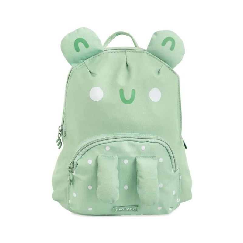 MINILAND ΙΣΟΘΕΡΜΙΚΗ ΠΑΙΔΙΚΗ ΤΣΑΝΤΑ ΠΛΑΤΗΣ THERMI BAG PACK  GREEN FROG