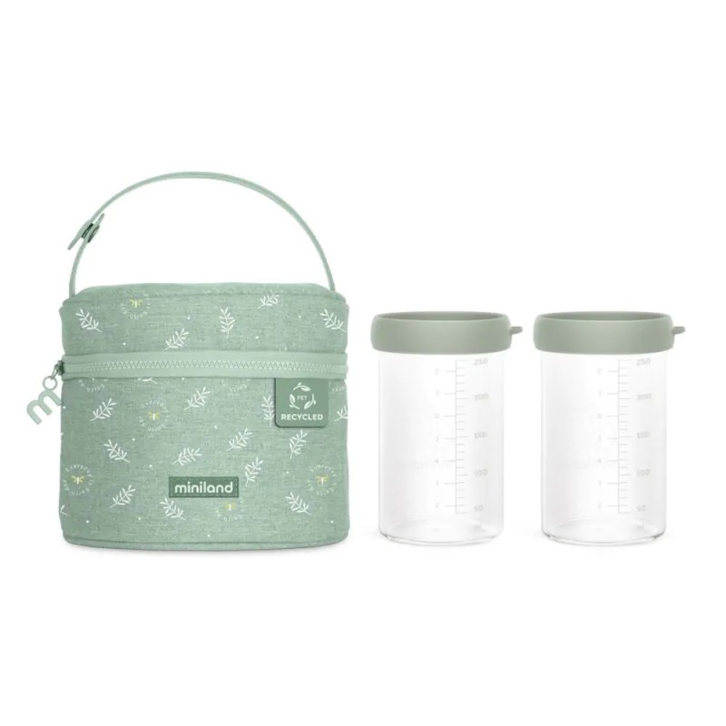 MINILAND ΣΕΤ 2 ΔΟΧΕΙΩΝ ΜΕΤΑΦΟΡΑΣ 250 ML PACK 2 GO ECO SIZED FROG