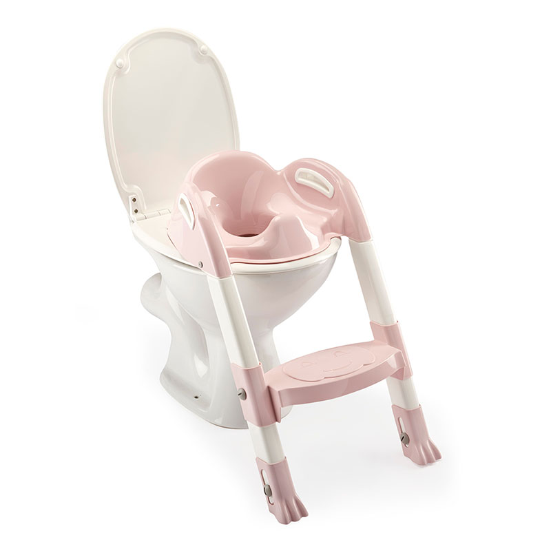 THERMOBABY KIDDYLOO  ΕΚΠΑΙΔΕΥΤΙΚΟ ΚΑΘΙΣΜΑ ΤΟΥΑΛΕΤΑΣ ΜΕ ΣΚΑΛΑΚΙΑ POWDER ΡINK